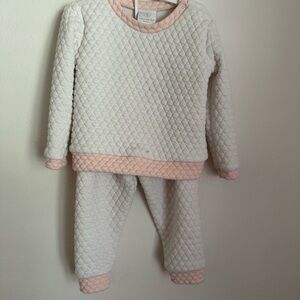 Lullaby Set Quilted Cream & Pink Set